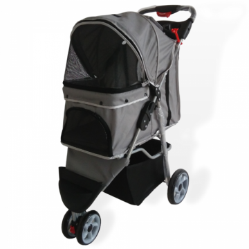 Hondenbuggy grijs