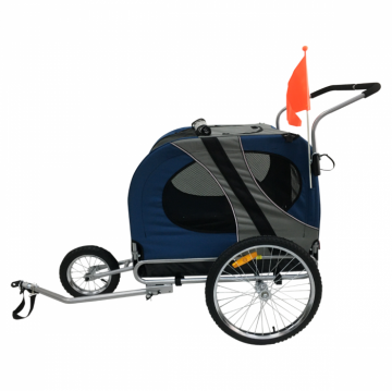 Topmast fietskar blauw 2